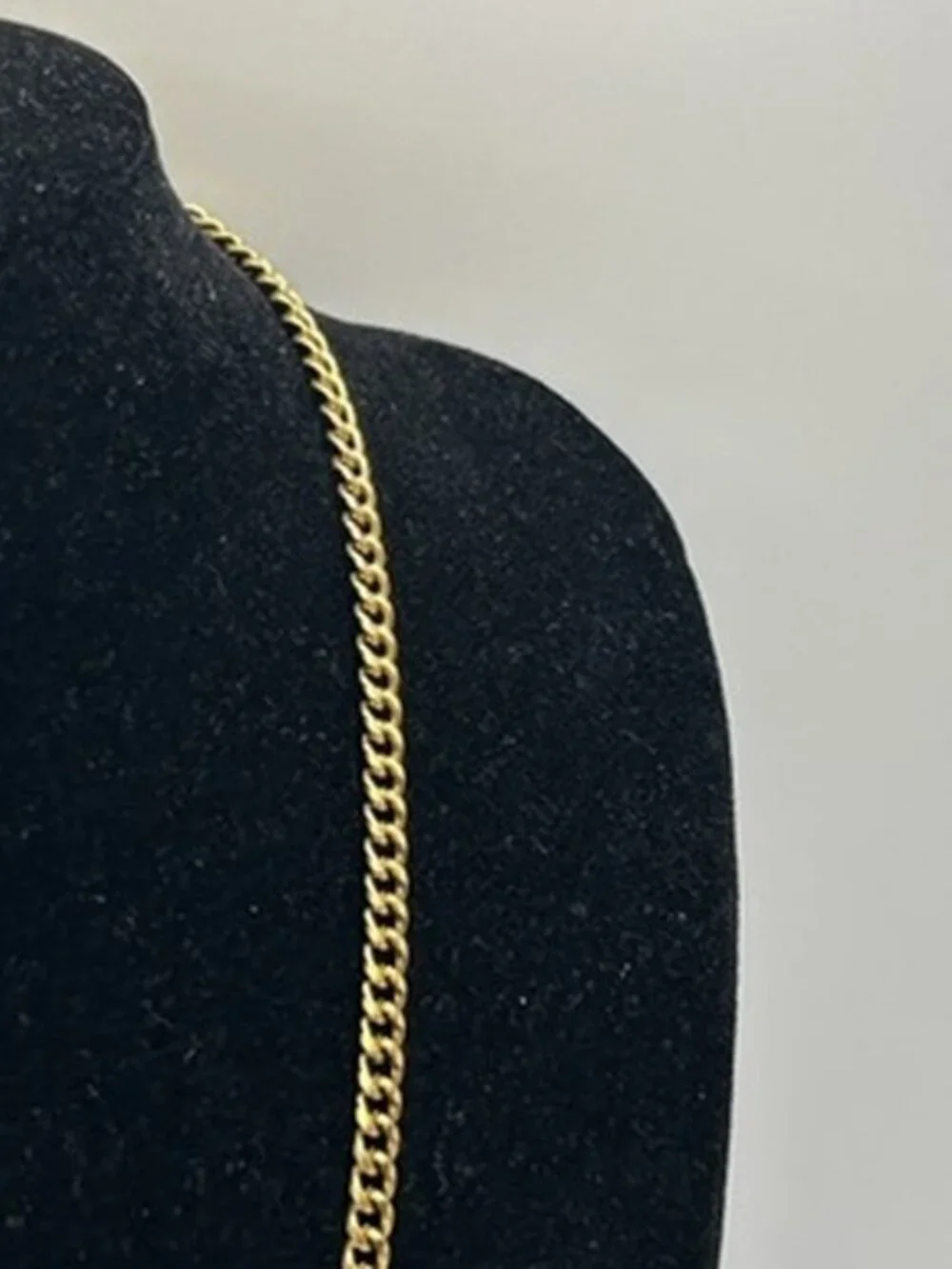 Mens Real Gold Cuban Chain 3mm 22 Inch Solid Stainless Steel Plated Waterproof
